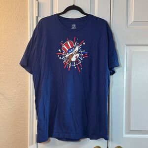Buc-ee's "Land of the Free" Patriotic Red/White/Blue Unisex Adult size 2XL Tee